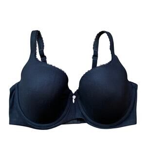 Victoria's Secret Body By Victoria Lined Demi-Buste Double Bra Black 36DD
